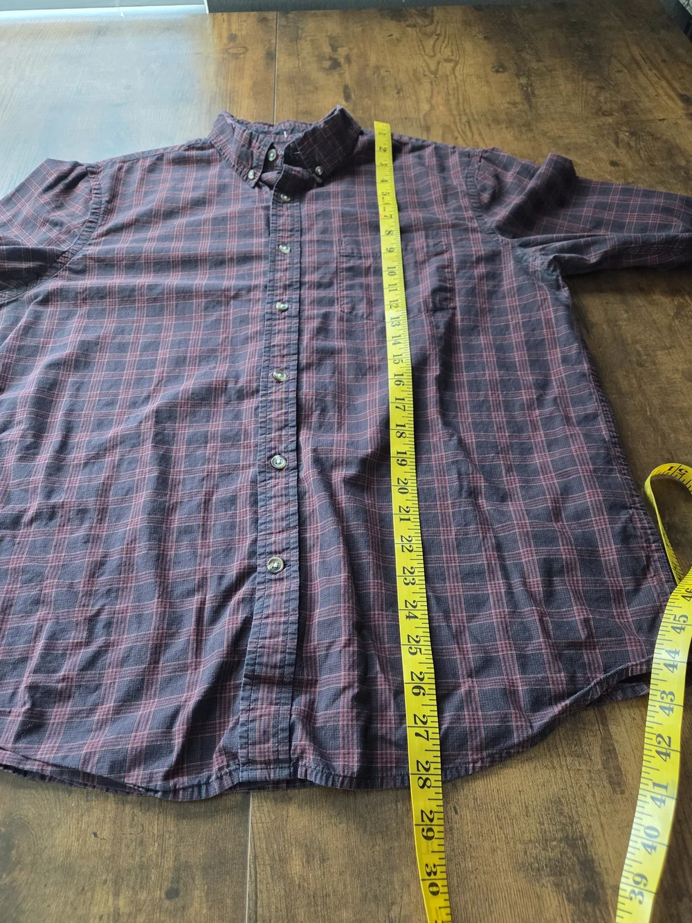 Banana Republic Mens Regular Fit Untucked Button Up Shirt 100% Cotton Size Large